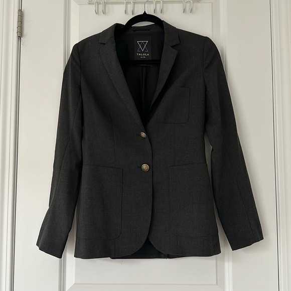 Aritzia Talula Charcoal Classic Blazer (Size 2) - Picture 2 of 4